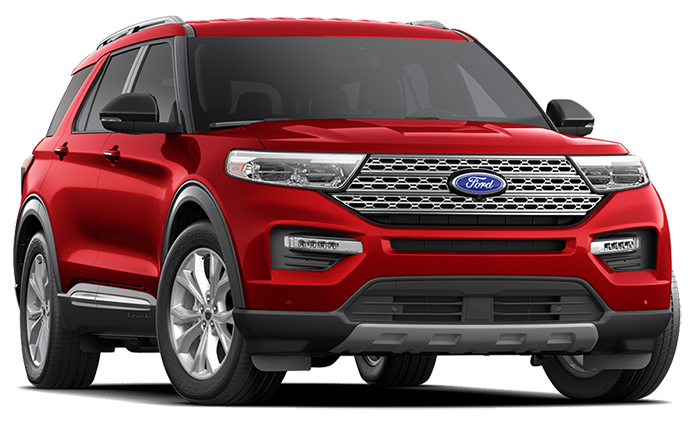 Image of a red Ford SUV